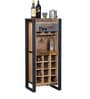 Lobash Iron & Solid Wood Bar Unit in Natural Finish