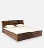 Orion Queen Size Bed in Columbian Walnut Finish with Box Storage