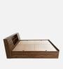 Orion Queen Size Bed in Columbian Walnut Finish with Box Storage