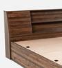 Orion Queen Size Bed in Columbian Walnut Finish with Box Storage