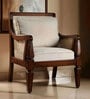Orion Teak Wood Arm Chair In Brown Colour