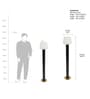 Orira Black Metal Club Floor Lamp Orira Black Metal Club Floor Lamp