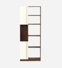 Orivo Bookshelf In Brown Maple & White Finish