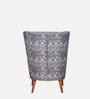 Orlan Fabric Wing Chair In Blue Plamino Colour