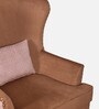 Orlan Fabric Wing Chair In Brown Colour