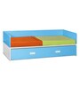 Orlando Day Bed with Trundle in Blue