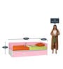 Orlando Kids Bed in Pink Colour with Trundle
