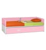 Orlando Kids Bed in Pink Colour with Trundle