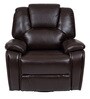 Orlando Leatherette Manual 1 Seater Recliner in Light Brown Colour