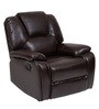 Orlando Leatherette Manual 1 Seater Recliner in Light Brown Colour