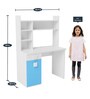 Orlando Kids Study Table in Blue & White Colour