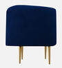 Orlin Velvet Arm Chair In Navy Blue Colour