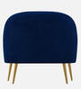 Orlin Velvet Arm Chair In Navy Blue Colour