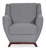 Orlito Fabric Lounge Chair in Grey Colour