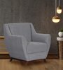 Orlito Fabric Lounge Chair in Grey Colour