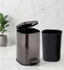 Brown Metal Orlo Trash Bin 6 Ltr