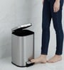 Grey Metal Orlo Trash Bin 6 Ltr