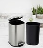 Silver Metal Orlo Trash Bin 6 Ltr
