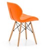 Ormond Eames Leatherette Iconic Chairs in Light Orange Colour