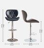 Ormond Leatherette Bar Stool In Black Colour With Swivel