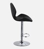 Ormond Leatherette Bar Stool In Black Colour With Swivel