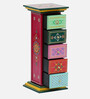 Hasta Solid Wood Compact Chest Of Drawers in Multi-Colour