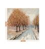 Ornamental Autumn Tree Multicolour Synthetic Wood Framed Oil Painting