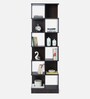 Ornate Book Shelf in Walnut Finish