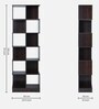 Ornate Book Shelf in Walnut Finish