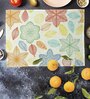 Ornate Leaves & Flowers  Multicolor (18 x 12) Velvet (Set of 6) Table Placemat