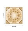 Ornate Masterpiece Glass Finish Square Wall Art