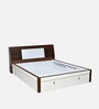 Ornate Premier Queen Size Bed in Walnut Finish with Hydraulic Storage