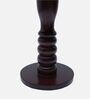 Ornate Teak Wood End Table In Brown Colour