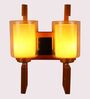 Oro Metal Wall Mounted Uplight Sconce (Gold and Brown)