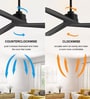 Orra Smart Fan Black Metal , Google & Alexa Remote & App Control