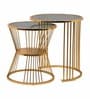 Orren Nesting Side Table In Gold Finish