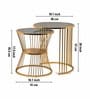 Orren Nesting Side Table In Gold Finish