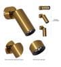 Ortega Integrated LED Metal Outdoor Wall Light (Brass)