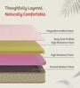 Ortho Comfort 4 Inches HR Foam King Size Mattress in Green Colour
