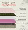 Ortho Natural Grid 5 Inches Coir Queen Size Mattress in Green Colour