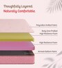 Ortho Plus 8 Inches HR Foam King Size Mattress in Pink Colour