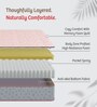 Ortho Plus Spring 10 Inches HR Foam Single Size Mattress in Grey Colour