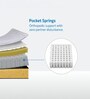 Ortho Pro 10 Inches Pocket Spring King Size Mattress in Yellow Colour