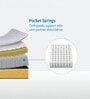 Ortho Pro 6 Inches Pocket Spring Single Size Mattress in Yellow Colour