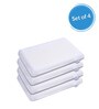 Orthopedic Cool Gel Infused Memory Foam 21 x11 Inch Pillows (Set of 4)