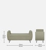 Ortiz Boucle Fabric Bench In Lunar Grey Colour