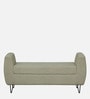 Ortiz Boucle Fabric Bench In Lunar Grey Colour