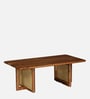 Ortrand Acacia Wood Coffee Table In Natural Finish