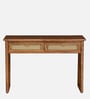 Ortrand Acacia Wood Console Table In Natural Finish