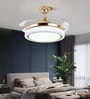 Orva Smart Fan French Gold Metal + Acrylic , Google & Alexa Remote & App Control